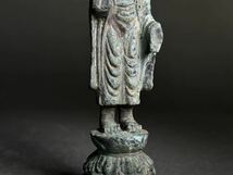 新羅 古銅 仏像 李朝 仏教美術 銅製 置物 時代物 唐物 骨董品 時代品 高麗 朝鮮美術_画像4