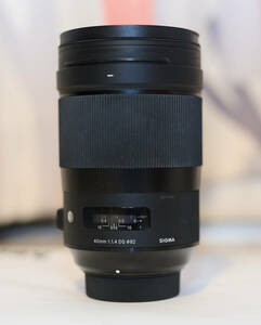 【中古おまけ付】SIGMA 40mm F1.4 DG HSM ニコン用 ★動作確認済み 保護フィルタ付★