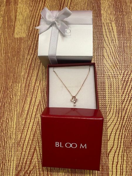 BLOOM ピンクゴールド ハート ネックレス