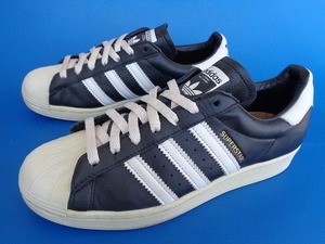 13575■美品 20年製 adidas superstar core black アディダス スーパースター コア ブラック 26.5 FV2832 ビンテージ 黒 白