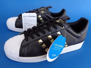 13583■新品 タグ付き 13年製 adidas superstar STD アディダス スーパースター スタッズ 黒 白 28 G28355 クリスチャンルブタン 好きに