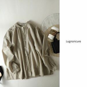 新品☆テチチ／Lugnoncure☆洗える リネン混ギャザーブラウス フリーサイズ☆M-B 0946