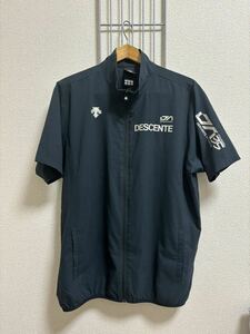 [DESCENTE] Descente sport wear short sleeves L dark gray series Y2613