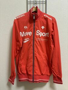 ［DESCENTE］MOVE SPORT ムーブスポーツ トラックジャケット 朱色系　O Y2637