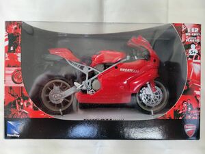 新品☆NewRay 1/12 DUCATI 999 (レッド) ドゥカティ アオシマ スカイネット 未開封 完成品バイク ミニカー