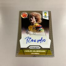 Panini Prizm 2014 FIFA WORLD CUP Brasil　CARLOS VALDERRAMA カルロスバルデラマ 直筆サイン入りカード　サッカー_画像1