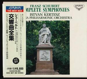 【CD】シューベルト：交響曲全集/ケルテス/ウィーン・フィル/4CD/KICC6077