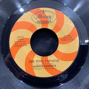 【EP】Margie Hendrix - One Room Paradise / Don't Take Your Good Thing 1967年USオリジナル Mercury 72734
