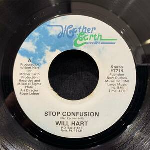 【EP】Will Hart - Stop Confusion / Check Out Your Mind US盤 Mother Earth Records 7714