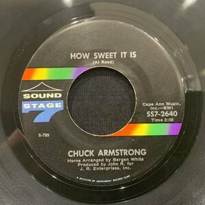 【EP】Chuck Armstrong - How Sweet It Is / I'm Gonna Forget About You US盤 Sound Stage 7 SS7-2640 