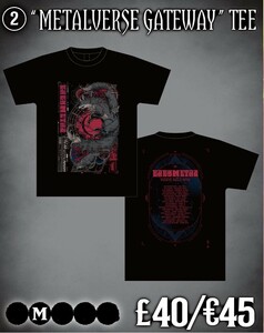 【新品】BABYMETAL ワールドツアー2023 ヨーロッパ＆UK限定グッズ 「METALVERSE GATEWAY」 TEE Mサイズ / ベビメタ ベビーメタル 赤子金属