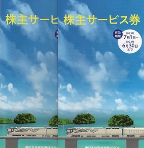 ＪＲ東日本株主サービス券冊子２冊売り。期限２０２４年６月３０日。