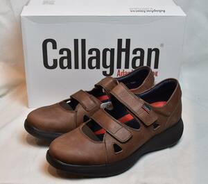 CallagHan カラハン　キャラハン　WALKER 超軽量ストラップスニーカー　マロンヌバック　16603-42　26.5-27cm相当　スペイン製　未使用品