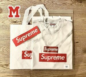★ Mサイズ ★ Supreme x MM6 Maison Margiela Box Logo Tee ショッパー ステッカー付き ★検 マルジェラ white boxlogo hoodie 白 Tシャツ