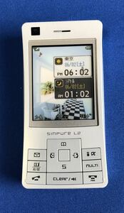 NTT docomo SIMPURE L2 FOMA L602i Silky Whit e mock-up gena L * Nicola 