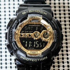 CASIO G-SHOCK GD-100GB Black＆Gold カシオ Gショック ジーショック ブラック＆ゴールド メンズ クオーツ 動作品