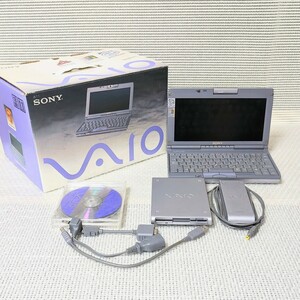 SONY ソニー ノートパソコン VAIO PCG-C1S フロッピーディスクドライブ等付属品あり 元箱付き 通電不可 詳細不明 動作未確認 現状品