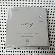 SHARP MD-ST77-S SHARP MDJ MD HEADPHONE PLAYER シャープ ポータブルMDプレーヤー MDヘッドホンプレーヤー 動作未確認 現状品_画像7