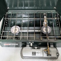 Coleman 414-700 Two Burner POWERHOUSE Dual Fuel stove コールマン ツーバーナー コンロ パワーハウス 414-700 Coleman 414C455 現状品_画像3