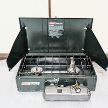 Coleman 414-700 Two Burner POWERHOUSE Dual Fuel stove コールマン ツーバーナー コンロ パワーハウス 414-700 Coleman 414C455 現状品_画像2