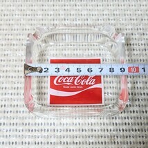 当時物 希少レア コカコーラ ガラス製灰皿 アッシュトレイ 旧ロゴ Drink Coca-Cola ドリンク コカコーラ 1971〜1986年 2個セット②_画像6