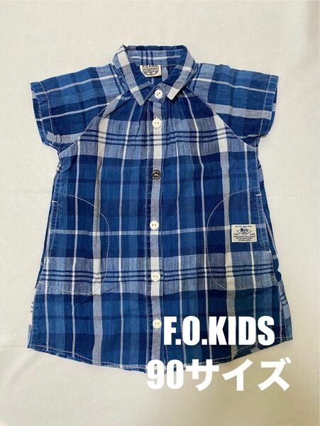 F.O.KIDS 90サイズ　半袖シャツワンピース　子ども服