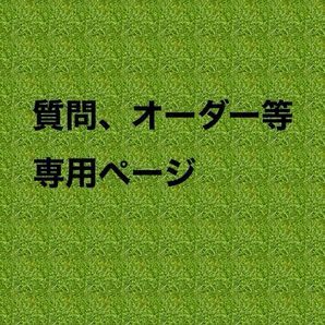 ハンドメイド 質問、オーダー等 専用ページ