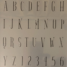 ☆bigelow-rules FONT アルファベット大文字 サイズ縦３センチ基準　sb16 ステンシルシート　 NO189_画像4