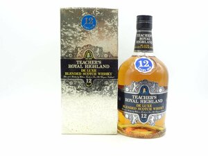 TEACHER'S ROYAL HIGHLAND 12年 DELUXE ティーチャーズ ロイヤル ハイランド デラックス スコッチ ウイスキー 750ml 箱入 C110397