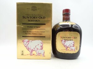 SUNTORY WHISKY OLD サントリー オールド 干支ラベル 未歳 ひつじ ウイスキー 750ml 43% 箱入 未開栓 古酒 C110560