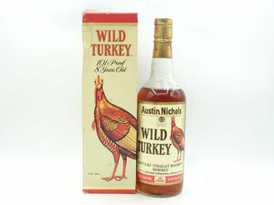 WILD TURKEY 8年 ワイルド ターキー ケンタッキー バーボン ウイスキー 金キャップ 750ml 50,5% 箱入 未開封 古酒 Q11416