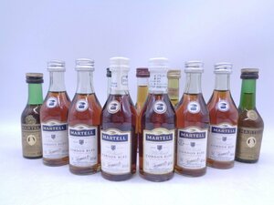 【同梱不可】マーテル ミニボトル 11本セット コルドンブルー VSOP メダイヨン 等 古酒 コニャック ブランデー 古酒 B64937