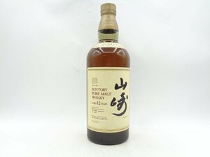 SUNTORY PURE MALT WHISKY サントリー ピュアモルト ウイスキー 山崎 12年 向獅子マーク 750ml 未開封 古酒 P028047