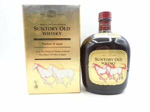 SUNTORY WHISKY OLD サントリー オールド 干支ラベル 午歳 うま ウイスキー 750ml 43% 箱入 未開栓 古酒 Q11207