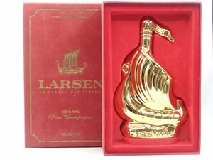 LARSEN VIKING SHIP ラーセン バイキングシップ ゴールド 金 陶器ボトル ブランデー 箱入 未開封 古酒 X263119