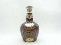 ハーフ ROYAL SALUTE 21年 ロイヤルサルート 21年 ウイスキー 陶器ボトル 茶 未開封 375ml 古酒 G24146_画像1