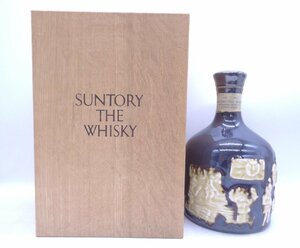 【同梱不可】SUNTORY THE WHISKY サントリー ザ ウイスキー 有田焼 750ml 43% 陶器ボトル 古酒 未開栓 木箱 T55957