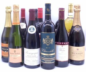 【同梱不可】1円スタート ワイン 等 12本セット CHAMPAGNE HENRIOT 等 古酒 X264550