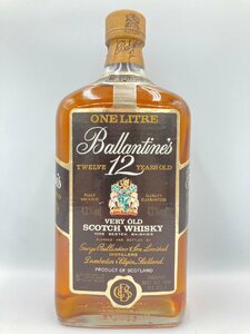 ST【同梱不可】Ballantines バランタイン 12年 1L 43% 未開栓 古酒 Z027060