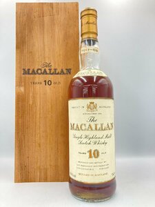 ST【同梱不可】MACALAN マッカラン 10年 ウイスキー特級 ※木箱裏ペン記載あり 750ml 40% 未開栓 古酒 Z043371