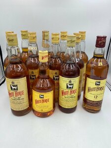 ST【同梱不可】ホワイトホース 12本セット 700ml～750ml 特級あり 12年あり 未開栓 古酒 Z040425