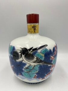 ST【同梱不可】響 21年 有田焼 色絵鶴 600ml 43% 1292g 未開栓 古酒 Z040455