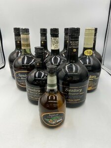 ST【同梱不可】サントリー リザーブ 10本セット 750ml×6 760ml×2 380ml×1 180ml×1 未開栓 古酒 Z045641