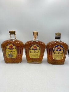 ST【同梱不可】クラウンロイヤル 3本セット 750ml 40% 未開栓 古酒 Z046093