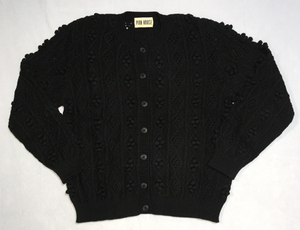  Pink House cotton knitted cardigan black 