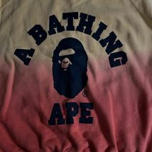 a bathing ape グラデーション スエットシャツ トレーナー _画像2