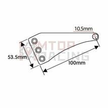 【送料無料】汎用 ヘッドライトステー ブラック 30Φ 33Φ 35Φ 37Φ 38Φ 39Φ 41Φ 43Φ 45Φ 48Φ 49Φ 50Φ 52Φ 54Φ_画像5