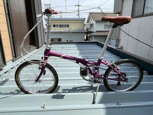 送料込 DAHON ボードウォークBoardWalk D7 2013モデル 程度良好 クロモリ 折り畳み自転車 軽量 ミニベロ