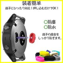 防塵 カバー チャージャーポート GARMIN用 保護 ガーミン 10枚セット キャップ 防塵プラグ シリコン製 グレー★ ★ブラック_画像3