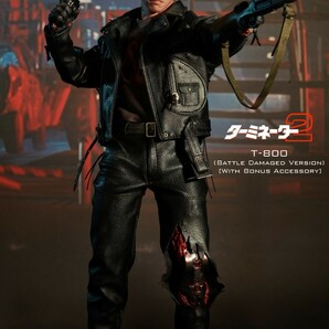 ホットトイズ ムービー・マスターピース ＤＸ ターミネーター２ １／６ Ｔ-８００（バトルダメージ版）ボーナスアクセサリー付き HOT TOYSの画像2